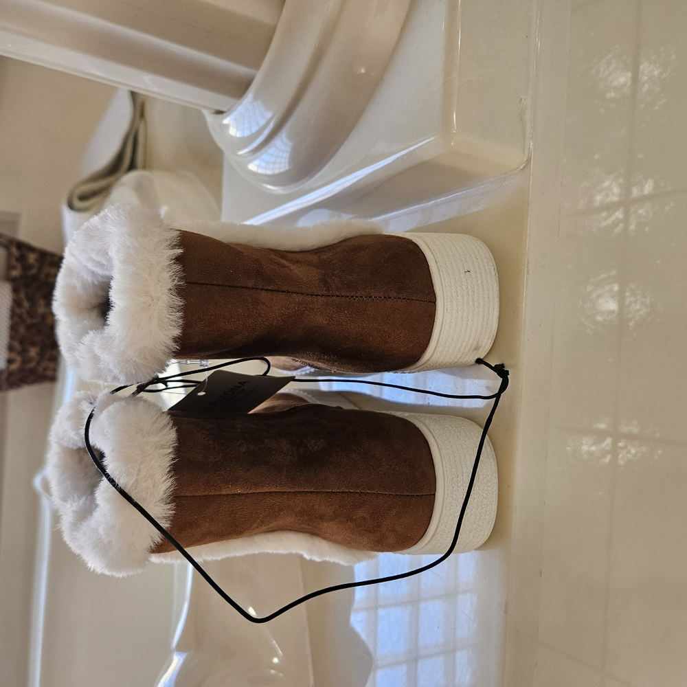 Brown Faux Fur Lined Boots